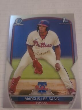 Marcus Lee Sang Phillies Baseball Card - Bowman Chrome 2025